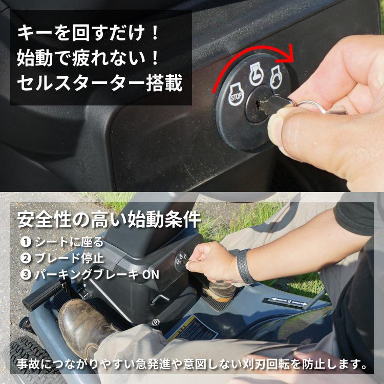 PLOW プラウ　エンジン式 乗用芝/草刈り機　RGC660B サイド排出仕様　グラスバッグなし