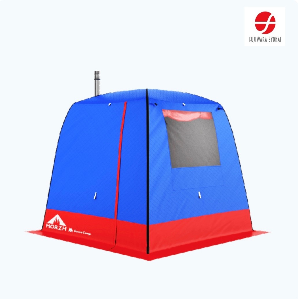 3層式テントサウナ　MORZH（モルジュ）Blue-Red 2窓モデル（STOVE 2.0）