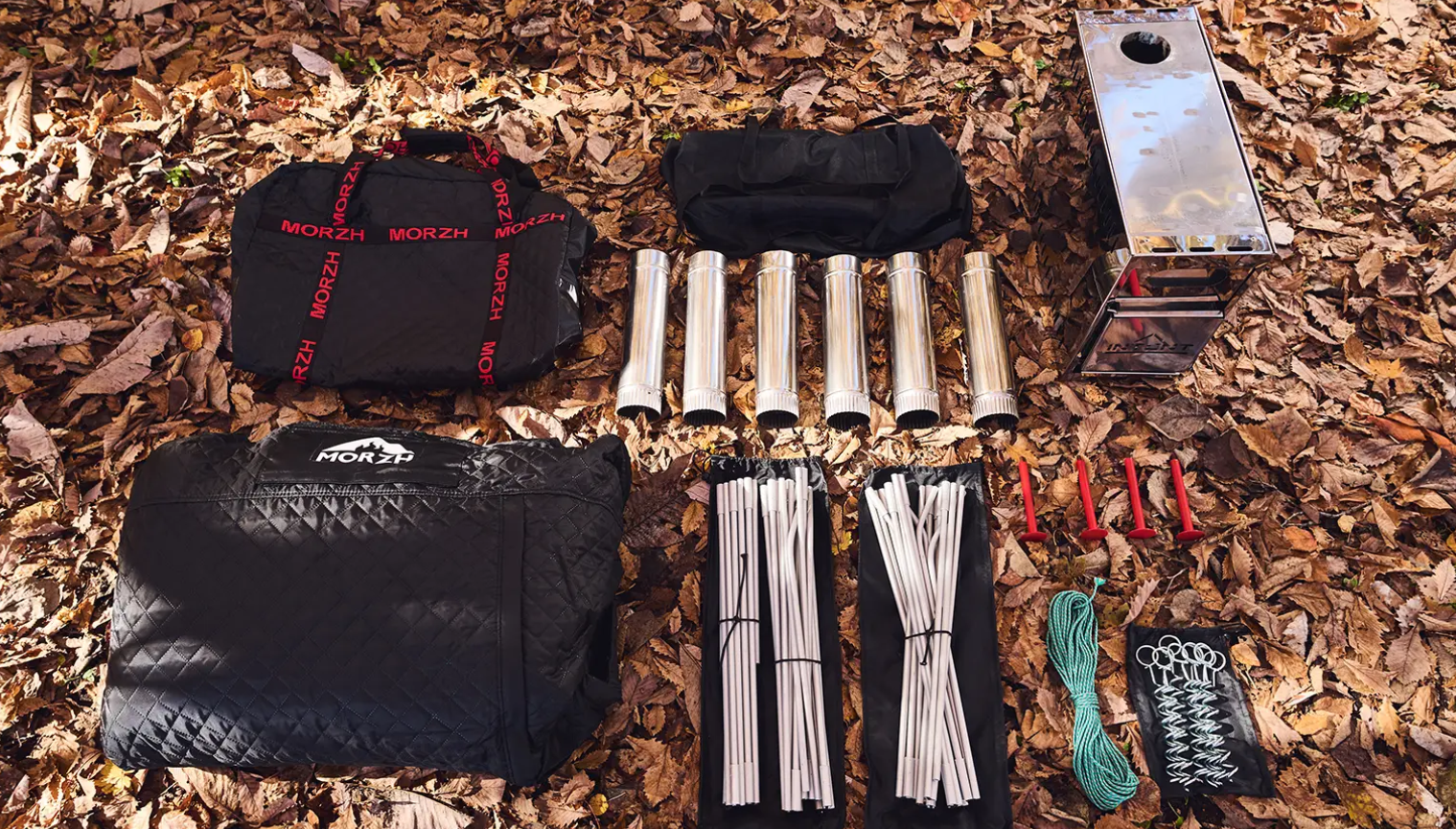 3層式テントサウナ　MORZH MAX（モルジュ マックス）Black（STOVE2.0）