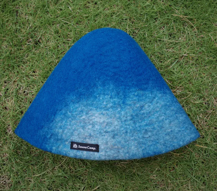 SaunaCamp.　サウナハット（Blue）