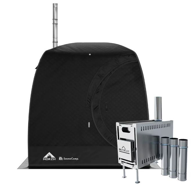 3層式テントサウナ　MORZH LUX（モルジュ ラックス）Black（STOVE 1.2）