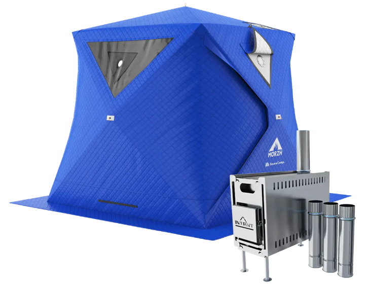 3層式テントサウナ　MORZH CUBE（モルジュ キューブ）Blue（STOVE 2.0）