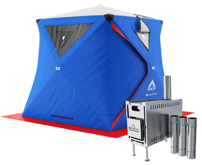 3層式テントサウナ　MORZH CUBE（モルジュ キューブ）Tricolor（STOVE 2.0）