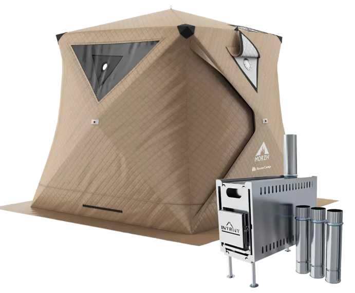３層式テントサウナ　MORZH CUBE（モルジュ キューブ）Beige（STOVE 1.2）