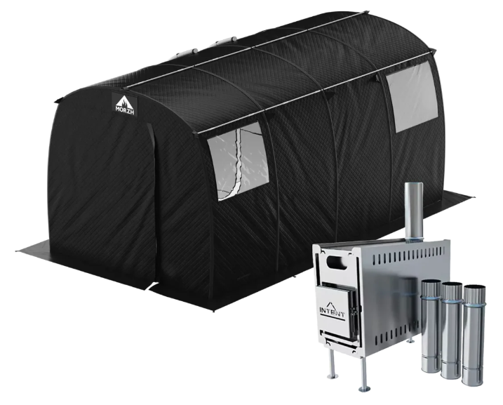 ３層式テントサウナ　MORZH MAX XL（モルジュ マックス エックスエル）Black（STOVE 2.0）